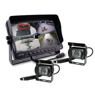 Elinz 9" DVR Monitor 4CH Realtime with 2 Cameras Package