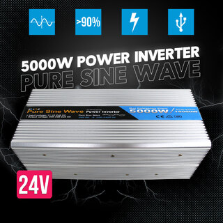 Elinz Pure Sine Wave Power Inverter 5000w/10000w 24v - 240v AUS plug Truck Car Caravan