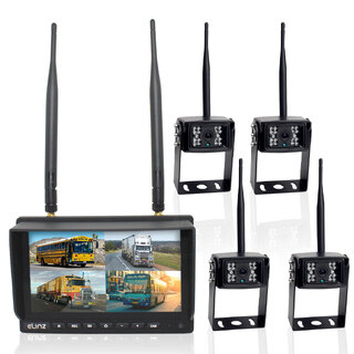 Wireless 7" Quad Monitor DVR 4x Camera Package
