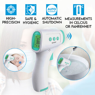 Elinz Accurate Digital Infrared Forehead Body & Surface Thermometer Gun Temperature Measurement Medical IR AU
