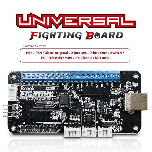 Brook Universal Fighting Board (UFB) pin-pre-added