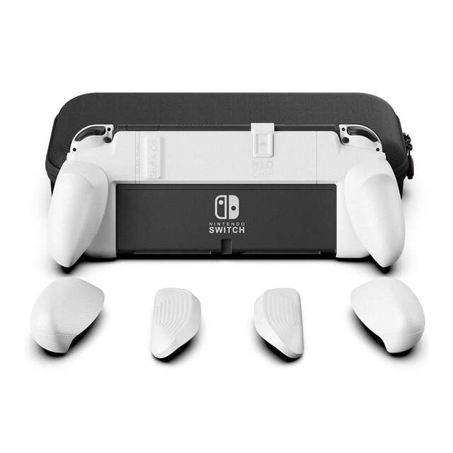 Skull & Co. Ergonomic Grip for Switch OLED and Regular Model - Bundle - White