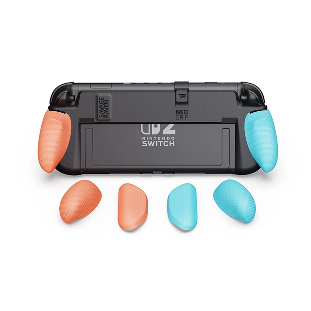 Savage Raven by Skull & Co. NeoGrip for Nintendo Switch 2 - Red & Blue