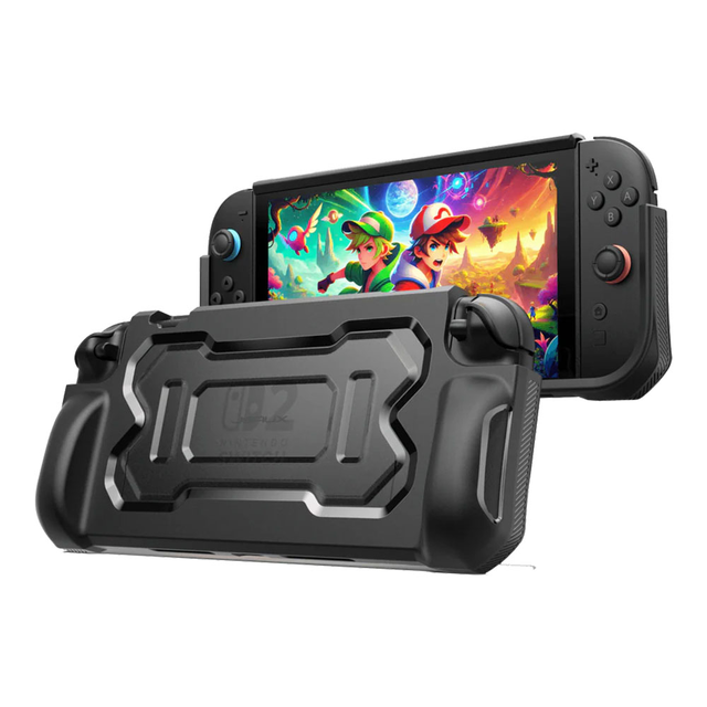 JSAUX Ergonomic Battle Armor Protective Case for Switch 2 – Black