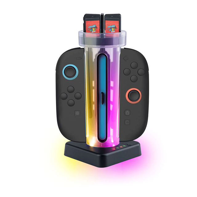 JYS Charging Dock for Nintendo Switch 2 Joy-Con Controllers-Black(JYS-NS2279)