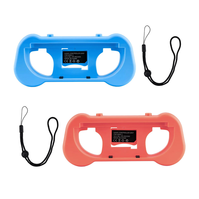 JYS Controller Grip with Game Card Storage for Nintendo Switch 2 Joy-con Controllers-Blue & Orange(JYS-NS2263)