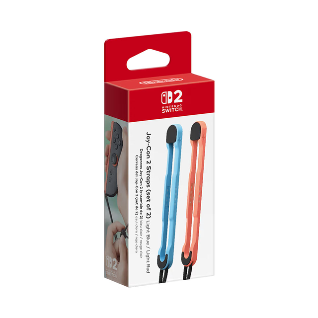 Nintendo Switch 2 Joy Con 2 Strap Pair (Light Blue/Light Red)