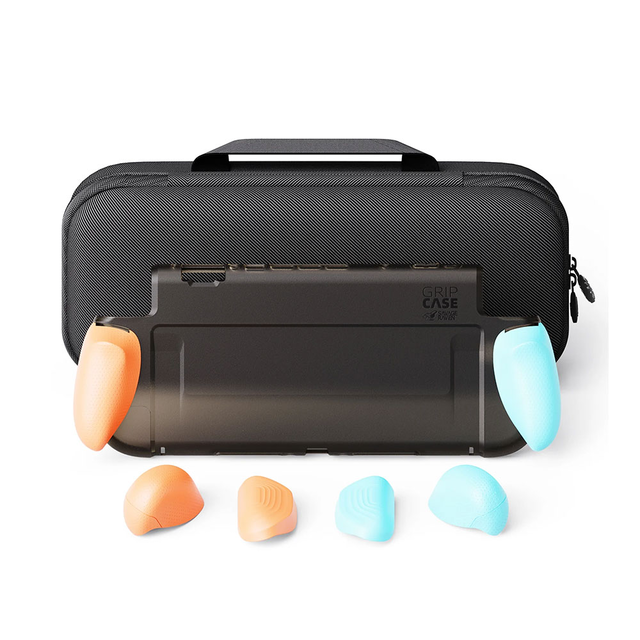 Savage Raven by Skull & Co. GripCase Bundle for NS2(including MaxCarry Case) - Neon Blue & Red