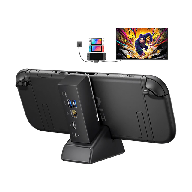 JSAUX 7in1 Multifunctional Docking Station for Switch 2 – Black