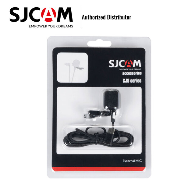 SJCAM External Microphone Hands free with Clip for SJ10 SJ8 Action Sports Camera