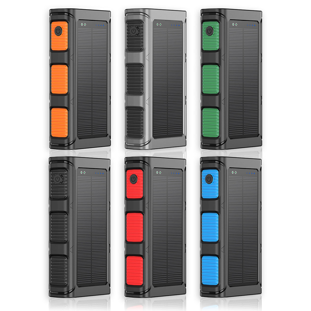 30000mAh Hand Crank Solar Charging PD22.5W Power Bank