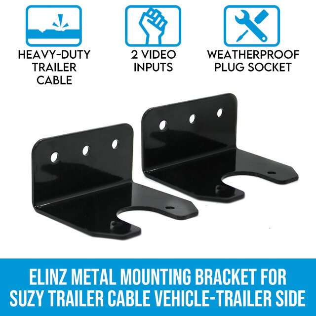 Elinz Metal Mounting Bracket for Suzy Trailer Cable Vehicle-Trailer Side