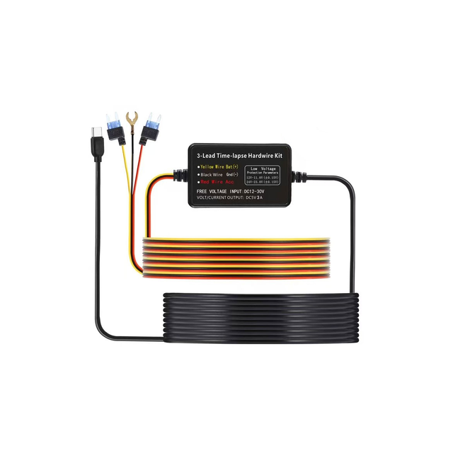 Dash Cam ACC Hardwire Kit USB Type-C DC 5V 3A