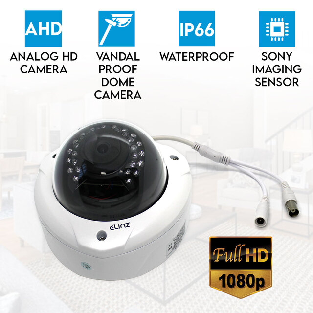 Vandal Proof Dome Security Camera CCTV HD AHD 2MP 1080P Waterproof Night Vision