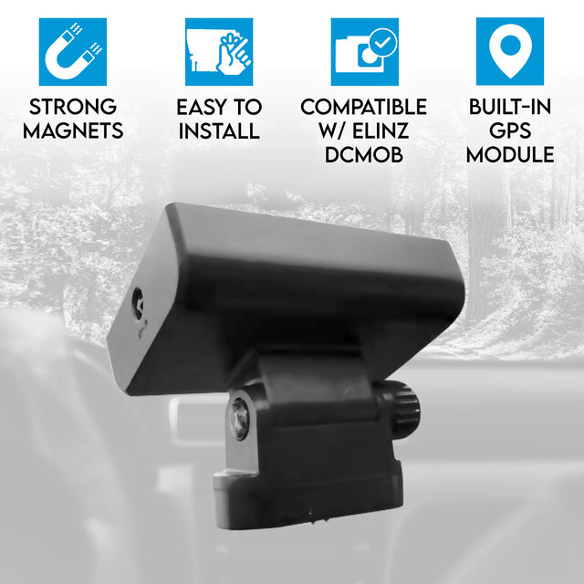 Elinz GPS Module Strong Magnetic Mounting Bracket for DCMOB Car Dash Cam 