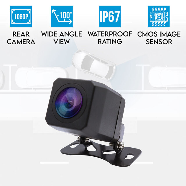 Elinz 1080P Reversing Rear Camera for Car Dash Cam CMOS 100° Night Vision Waterproof