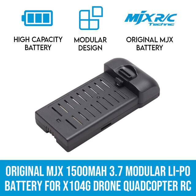 Original MJX 1500mAh 3.8V Modular Li-Po Battery for X104G Drone Quadcopter RC