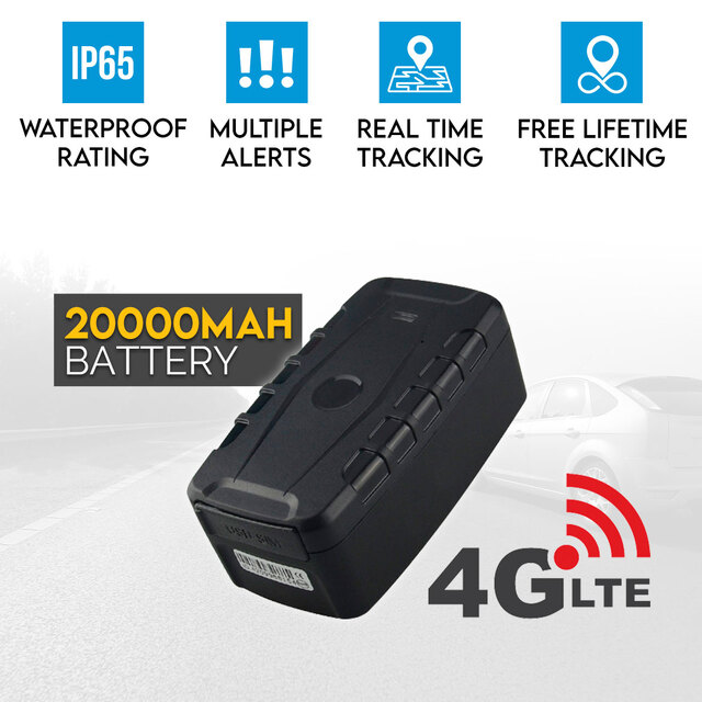 Elinz 4G LTE GPS Tracker Real Live Tracking Wireless Device 20000mAh Big Battery