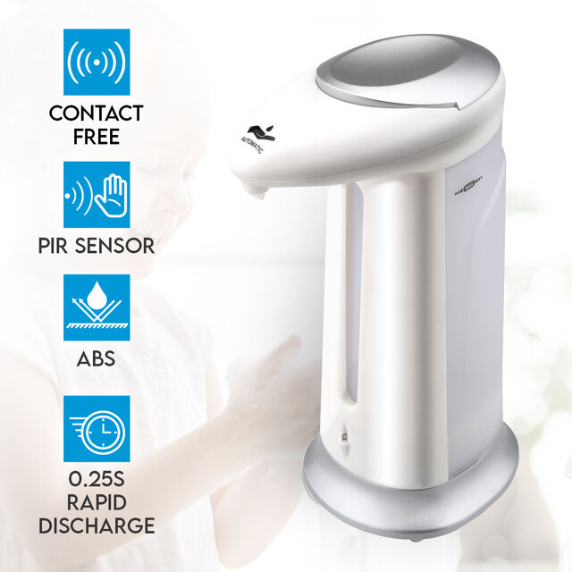 Elinz Automatic Touchless Liquid Soap Dispenser Sanitiser Hand IR Motion PIR Sensor Non-Contact