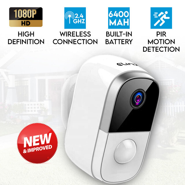 Wireless IP Camera 1080P WiFi Security CCTV Wire-Free Battery Waterproof Smart