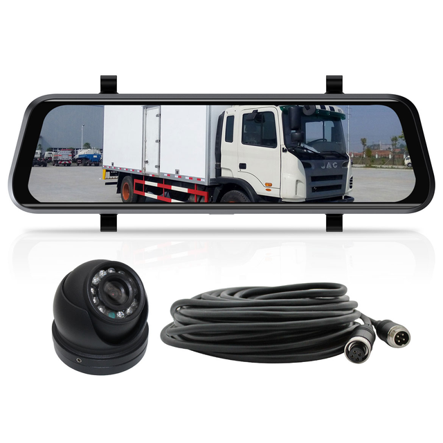 Elinz K Series 9.6" Full Screen Display Clip-on Mirror Monitor Dome AHD 1080P Reversing Camera 10M Cable