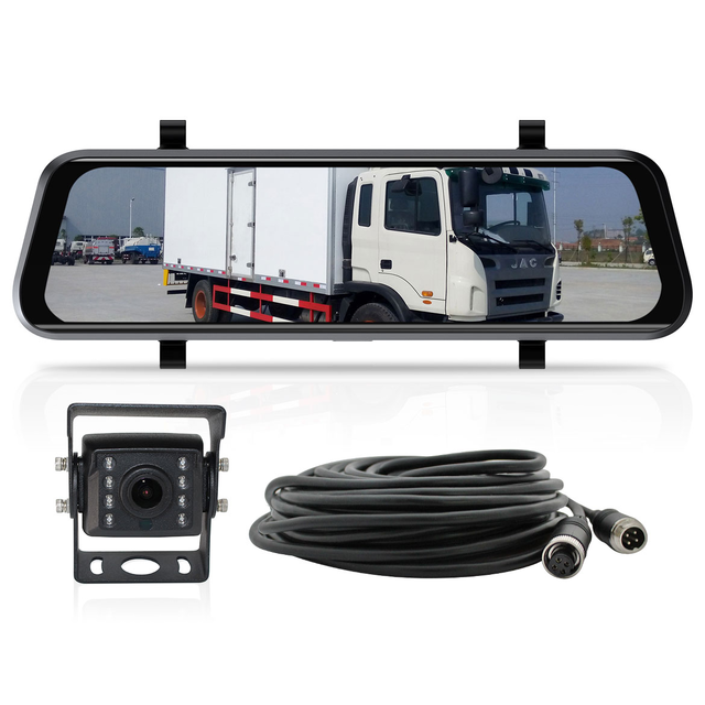 Elinz K Series 9.6" Full Screen Display Clip-on Mirror AHD Monitor Small 1080P Reversing Camera 10M Cable