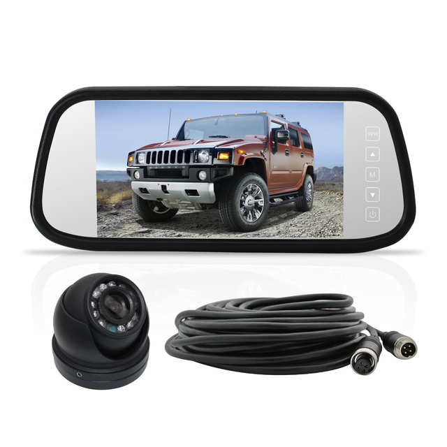  Elinz K Series 7" Replacement Mirror AHD Monitor Dome 1080P Reversing Camera