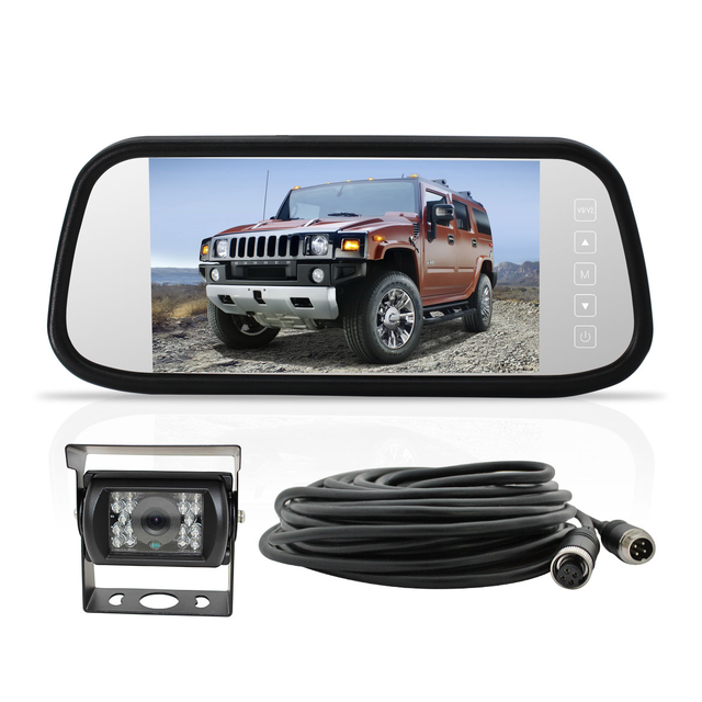 7" Replacement Mirror AHD Monitor 1080P Reversing Camera 10M Cable