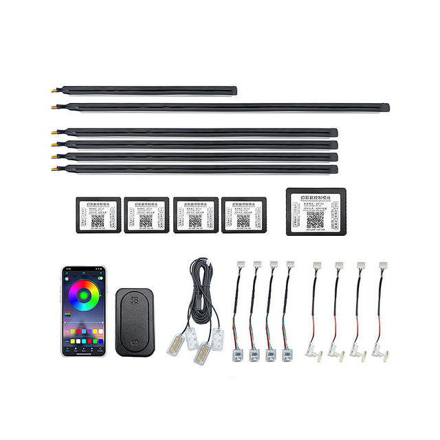 Car LED Acrylic Strip Interior Ambient Lights 18 in 1