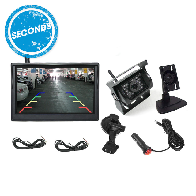 SECONDS - Elinz 5" Car Wireless Reversing Camera Monitor Rear View Kit CCD Reverse 12V