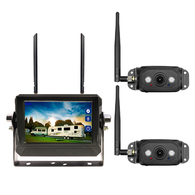 Elinz 5" Touch Screen Digital Wireless AHD Monitor 2x 1080P Reversing Camera