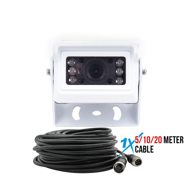 Elinz Small Heavy Duty White AHD 1080P Reversing Camera