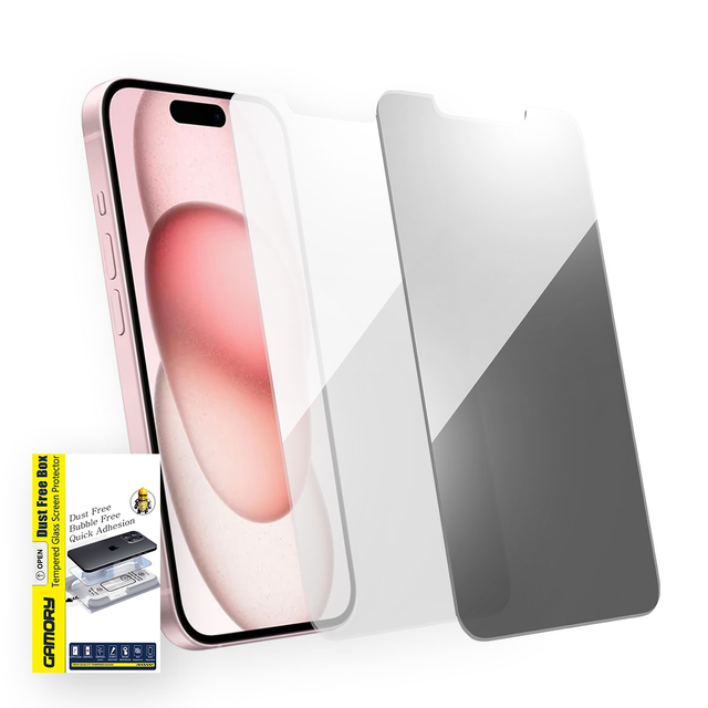 Gamory Screen Protector for iPhone 15 Tempered Glass HD Clear or Privacy Screen