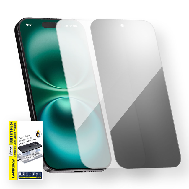 Gamory Screen Protector for iPhone 16 Plus Tempered Glass HD Clear or Privacy Screen