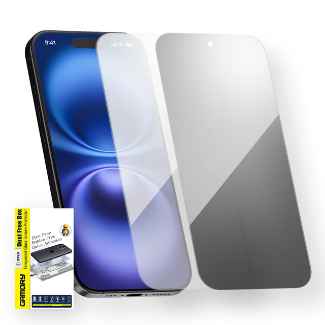 Gamory Screen Protector for iPhone 16 Pro Tempered Glass HD Clear or Privacy Screen