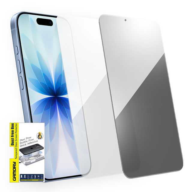 Gamory Screen Protector for iPhone 17 Tempered Glass Easy Install Kit HD Clear or Privacy Screen