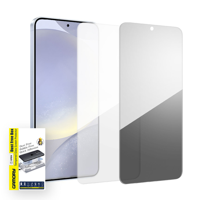 Gamory Screen Protector for Samsung Galaxy S24+ Tempered Glass Easy Install Kit HD Clear or Privacy Screen