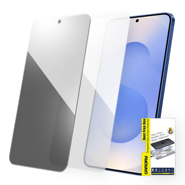 Gamory Screen Protector for Samsung Galaxy S25+ Tempered Glass Easy Install Kit HD Clear or Privacy Screen