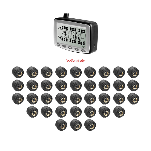 Truck TPMS Tyre Pressure Monitoring System with Low-Pressure External Sensors 0-87 PSI