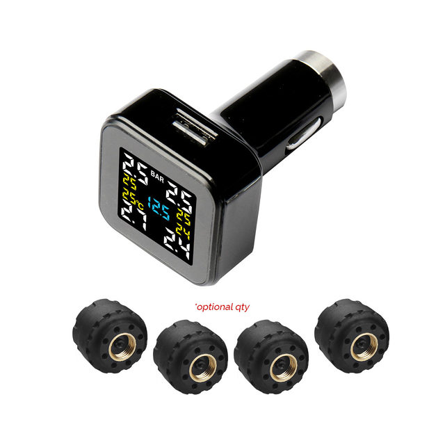 Car TPMS with Low-Pressure External Sensors