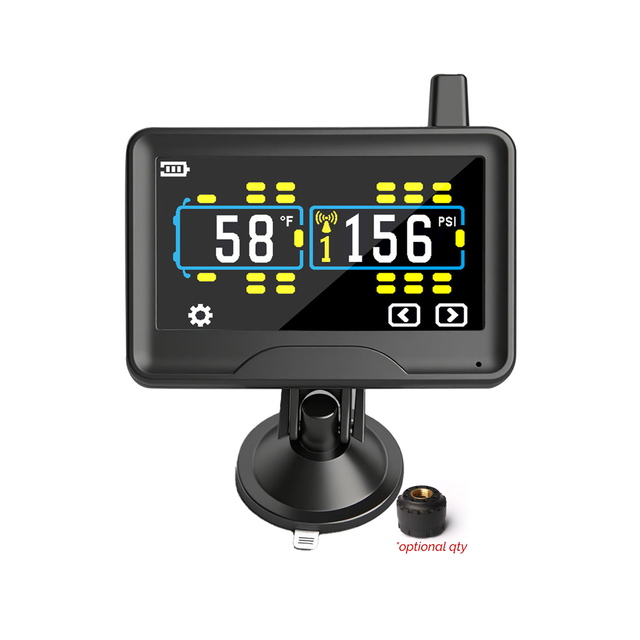 Touchscreen Truck TPMS Tyre Pressure Monitoring System with Low-Pressure External Sensors 0-87 PSI
