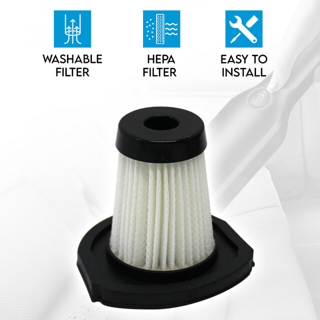 Elinz Washable HEPA Filter for Cordless Mini Handheld Car Vacuum Cleaner